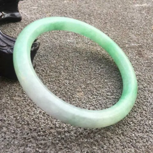 10% OFF- 57/58/59mm Certified Natural 3 Color Jadeite Emerald A*Jade HandCarved Bangle GX3034