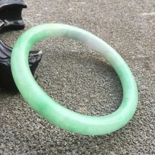 10% OFF- 57/58/59mm Certified Natural 3 Color Jadeite Emerald A*Jade HandCarved Bangle GX3034