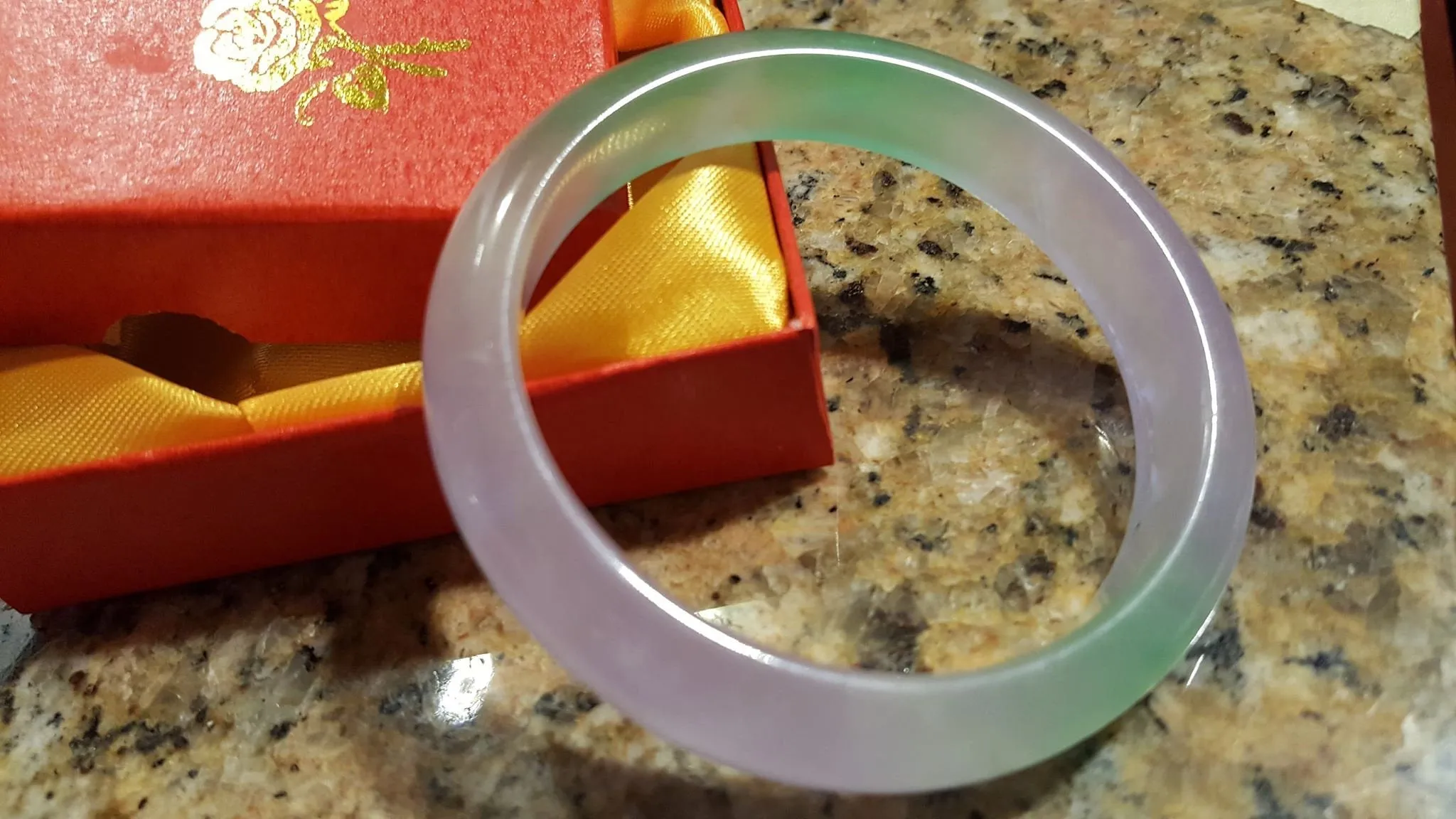 10% OFF- 57/58/59mm Certified Natural 3 Color Jadeite Emerald A*Jade HandCarved Bangle L071