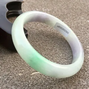 10% OFF- 57/58/59mm Certified Natural 3 Color Jadeite Emerald A*Jade HandCarved Bangle x2393