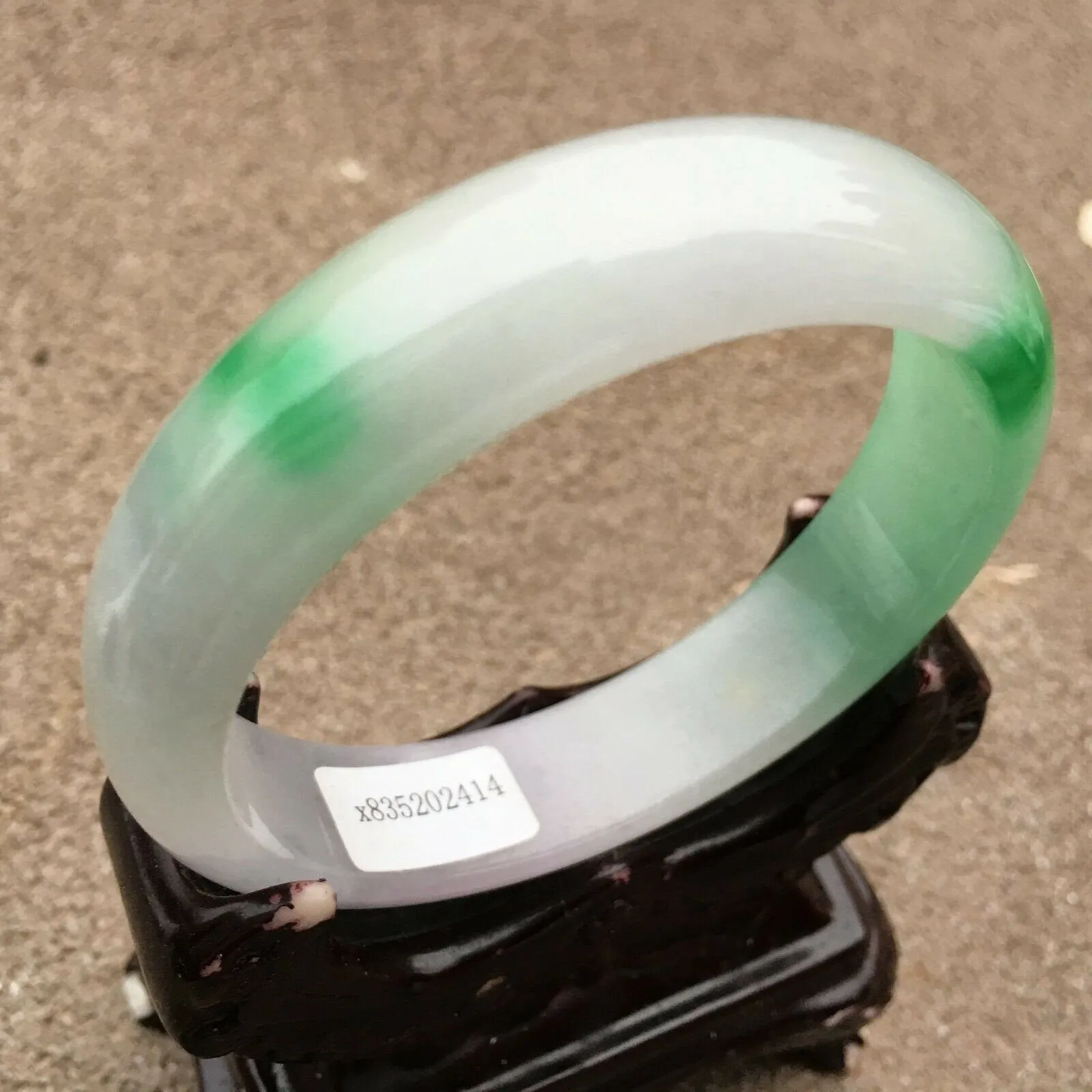10% OFF- 57/58/59mm Certified Natural 3 Color Jadeite Emerald A*Jade HandCarved Bangle x2414