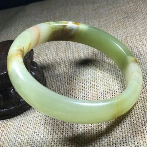 10% OFF- 57/58/59mm Certified Natural Color Jadeite Emerald A*Jade HandCarved Bangle A263