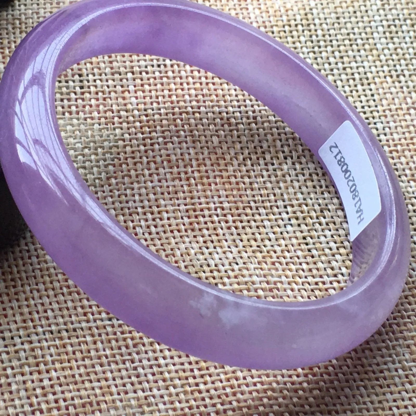10% OFF- 57/58/59mm Certified Natural Jadeite Emerald A*Jade HandCarved Bangle HA0812