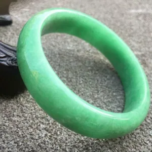 10% OFF- 57/58/59mm Certified Natural Jadeite Emerald A*Jade HandCarved Bracelet Bangle x9402