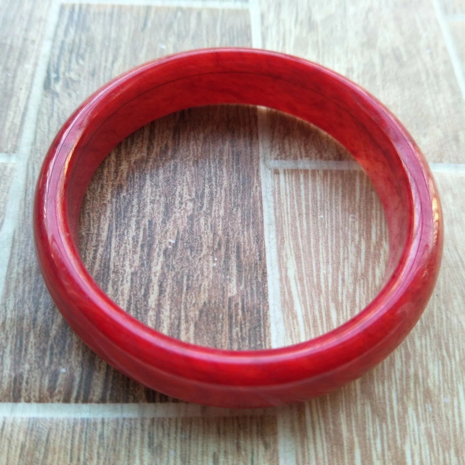 10% OFF- 57/58/59mm Certified Natural Red Jadeite Emerald A*Jade HandCarved Bangle H132