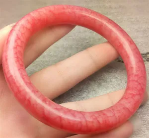 10% OFF- 57/58/59mm Certified Natural Red Jadeite Emerald A*Jade HandCarved Round Bangle A169 with Gift Box