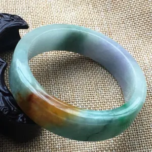 10% OFF- 58/59/60 mm Certified Natural 3 Color Jadeite Emerald A Jade HandCarved Bracelet Bangle F030