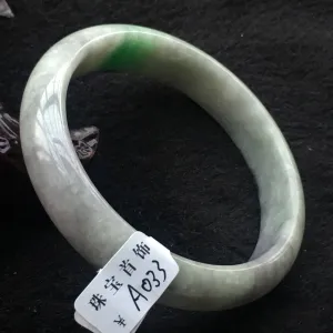 10% OFF- 58/59/60 mm Certified Natural Jadeite Emerald A*Jade Handcarved Bangle A033/X027