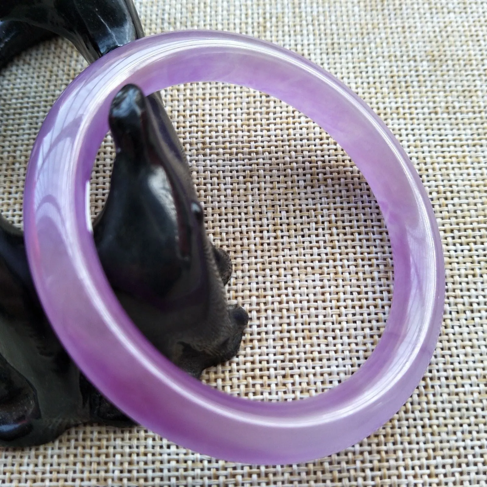 10% OFF- 58/59/60 mm Certified Natural Jadeite Emerald A*Jade HandCarved Bangle V558