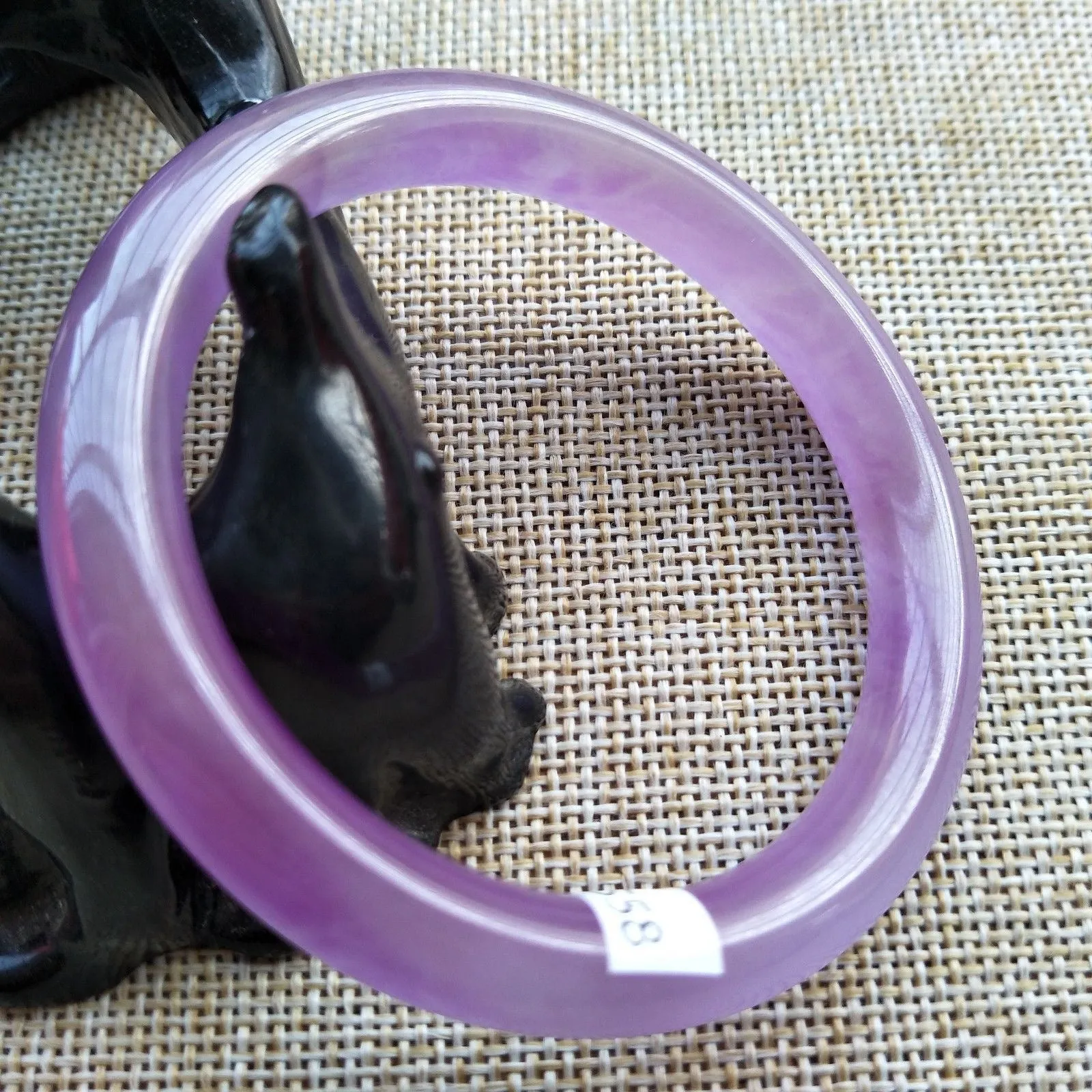 10% OFF- 58/59/60 mm Certified Natural Jadeite Emerald A*Jade HandCarved Bangle V558