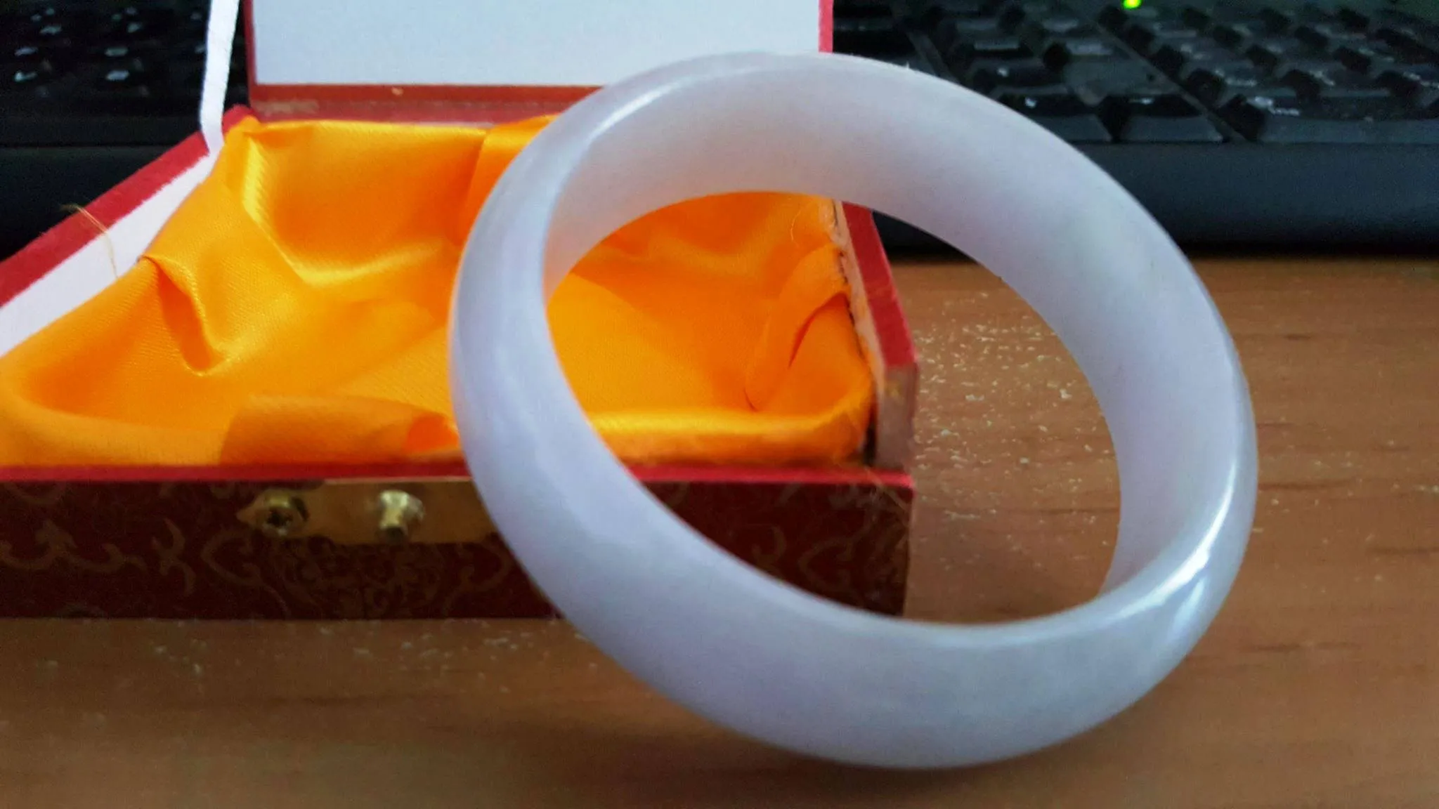 10% OFF- 58/59/60 mm Certified Natural Jadeite Emerald Jade Bangle《Grade A》8344