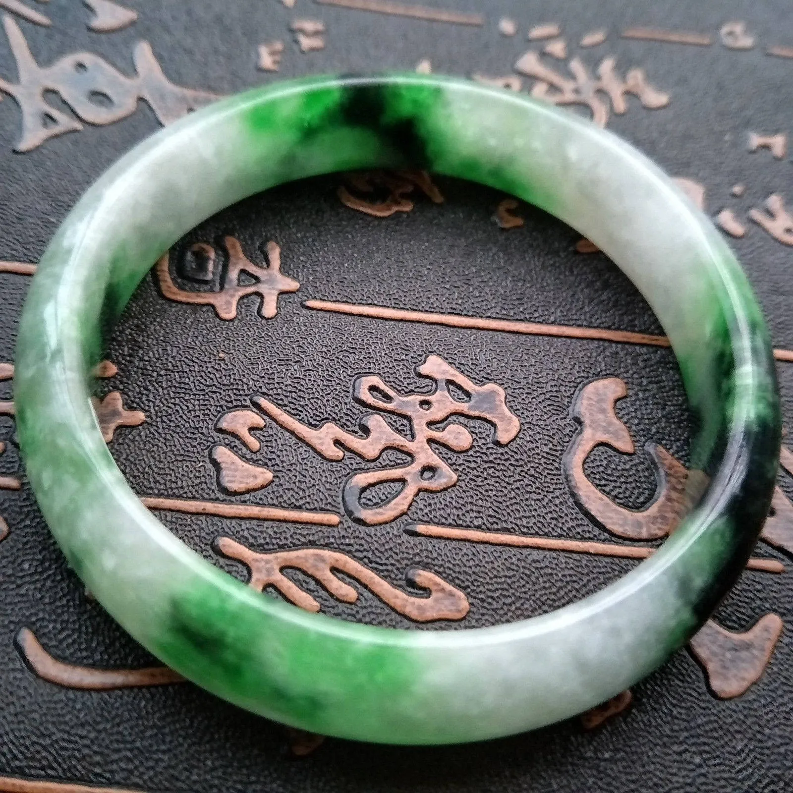 10% OFF- 58/59/60 mm Certified Natural Jadeite Emerald Jade Bangle《Grade A》M519
