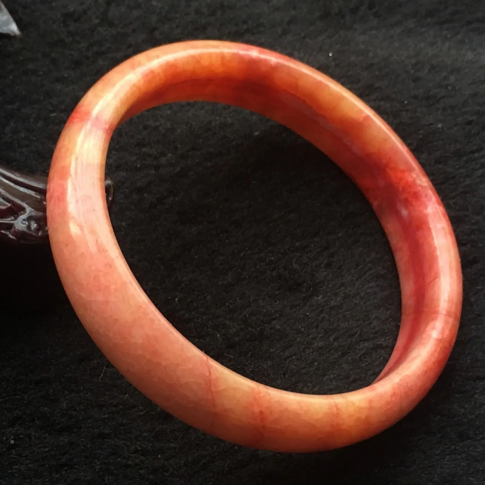 10% OFF- 58/59/60 mm Certified Natural Red Emerald A*Jade Handcarved Bangle X020