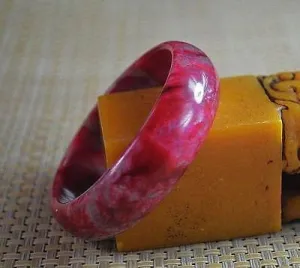 10% OFF- 58/59/60 mm Certified Natural Red Emerald A*Jade Handcarved Bangle X30