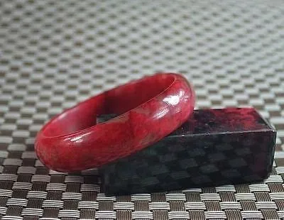 10% OFF- 58/59/60 mm Certified Natural Red Emerald A*Jade Handcarved Bangle Z32