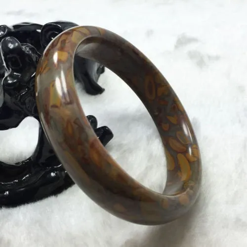 10% OFF- 58/59/60 mm Certified Natural Red Yellow Jadeite Emerald A*Jade HandCarved Bangle A2344