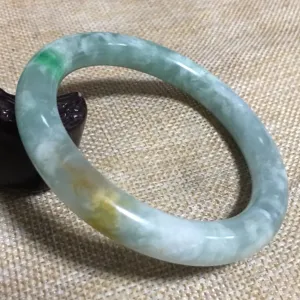 10% OFF- 58/59/60mm Certified Natural 3 Color Jadeite Emerald A*Jade HandCarved Bangle L059