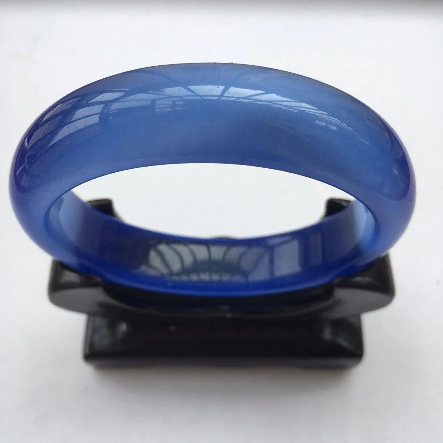10% OFF- 58/59/60mm Certified Natural BLue Nephrite Emerald A*Jade Carved Bangle