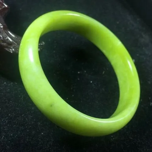 10% OFF- 58/59/60mm Certified Natural Green Huanglong Emerald A*Jade HandCarved Bangle aSW