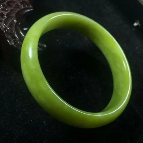 10% OFF- 58/59/60mm Certified Natural Green Huanglong Emerald A*Jade HandCarved Bangle aSW