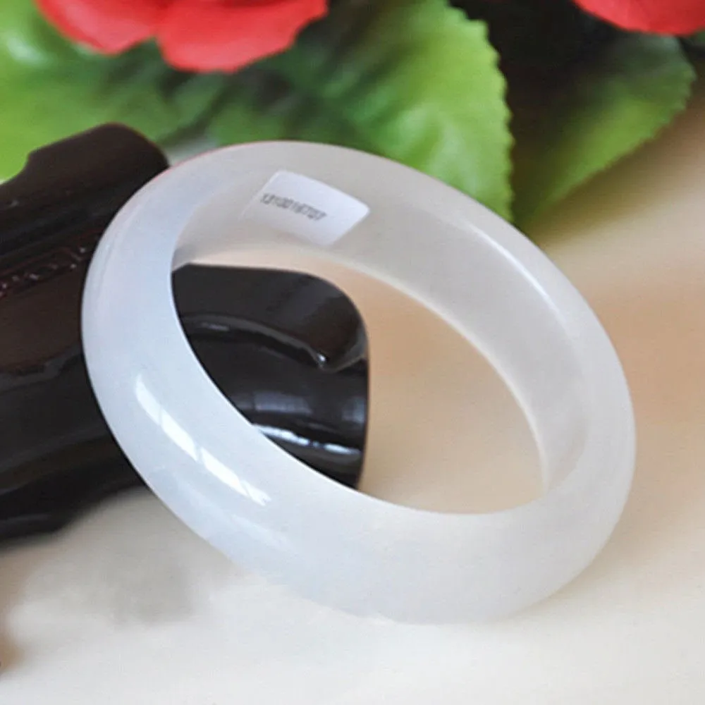 10% OFF- 58/59/60mm Certified Natural Icy Jadeite Emerald A*Jade HandCarved Bangle 4707
