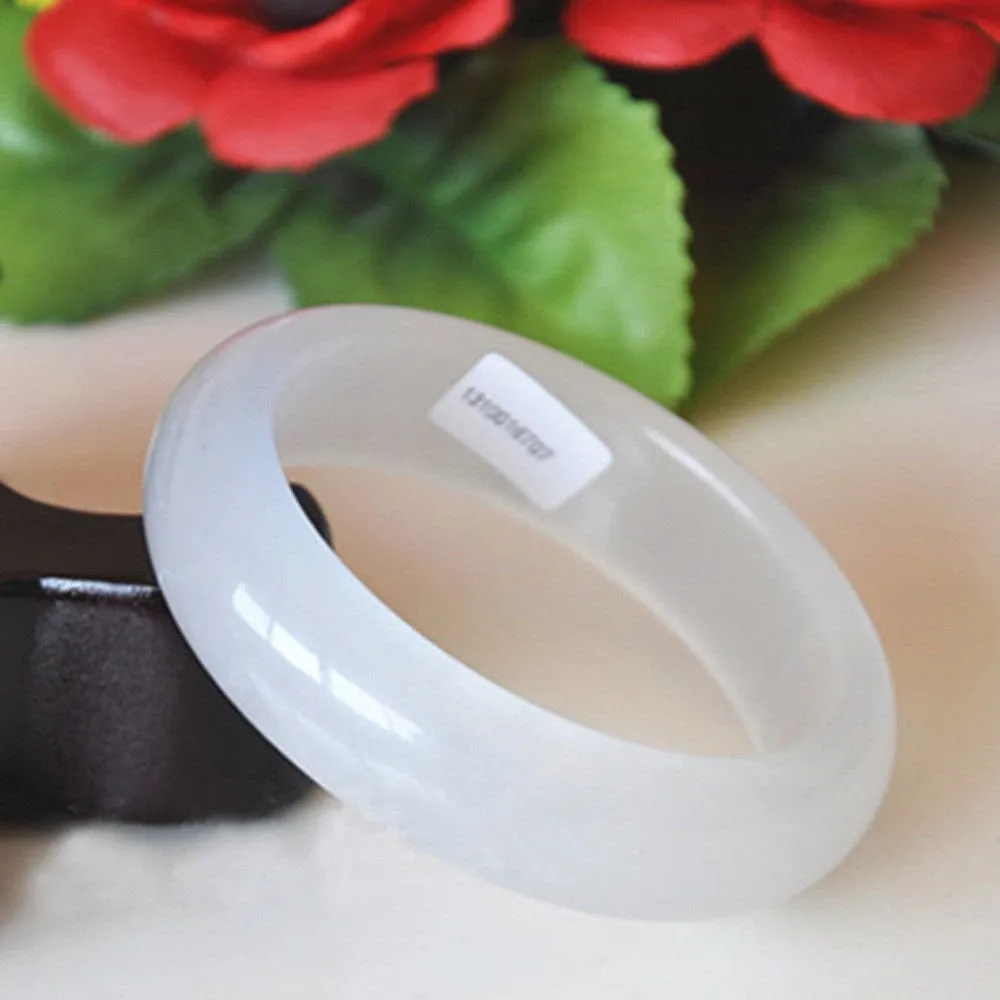 10% OFF- 58/59/60mm Certified Natural Icy Jadeite Emerald A*Jade HandCarved Bangle 4707