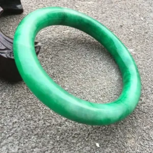 10% OFF- 58/59/60mm Certified Natural Jadeite Emerald A Jade HandCarved Round Bangle GX3737