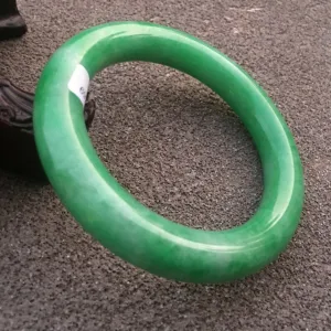 10% OFF- 58/59/60mm Certified Natural Jadeite Emerald A Jade HandCarved Round Bangle x2169