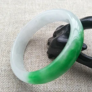 10% OFF- 58/59/60mm Certified Natural Light Green Jadeite Emerald A*Jade HandCarved Bangle F315