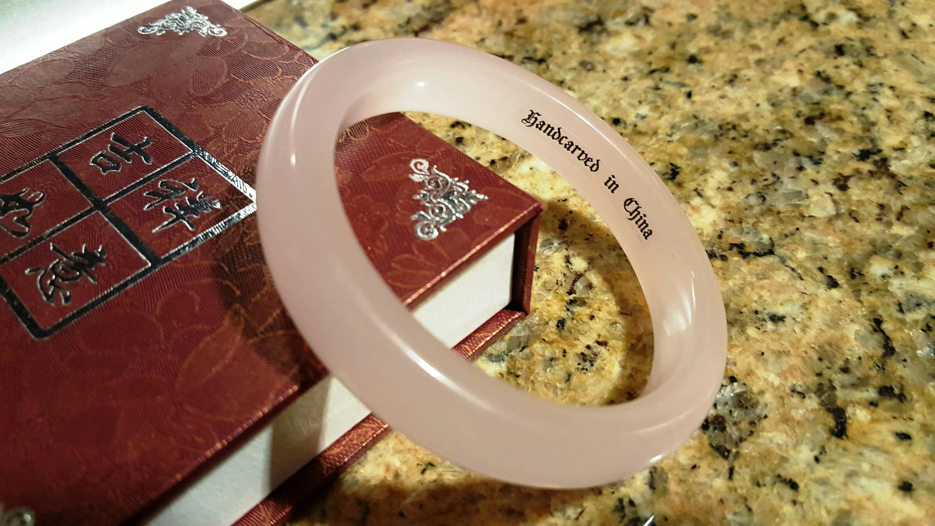 10% OFF- 58/59/60mm Certified Natural Pink Emerald A*Jade Handcarved Bangle A20183