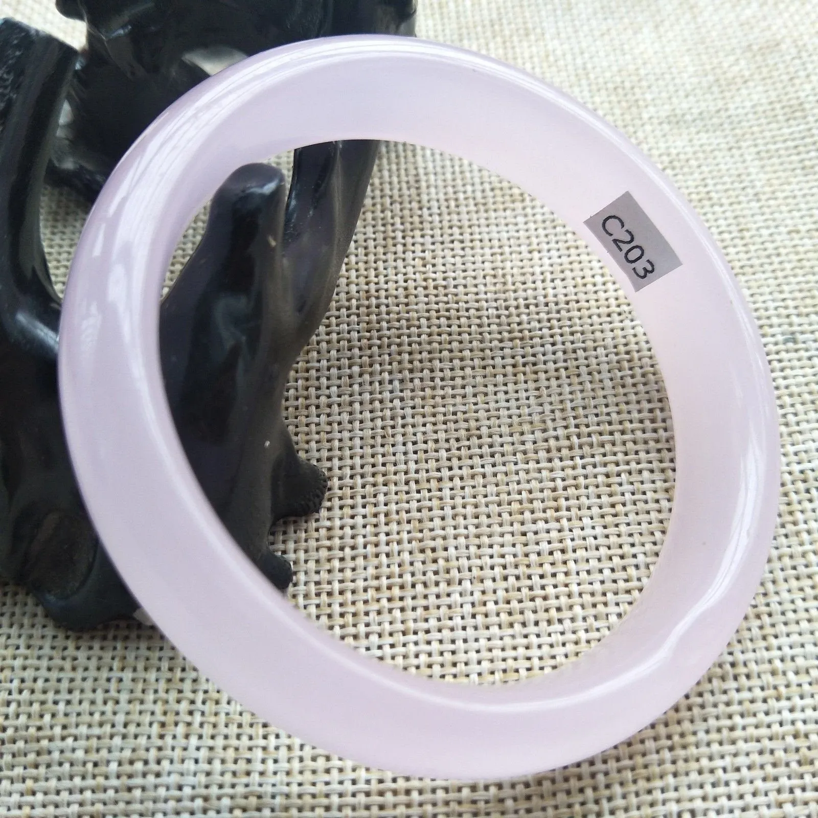 10% OFF- 58/59/60mm Certified Natural Pink Jadeite Emerald A*Jade HandCarved Bangle C203