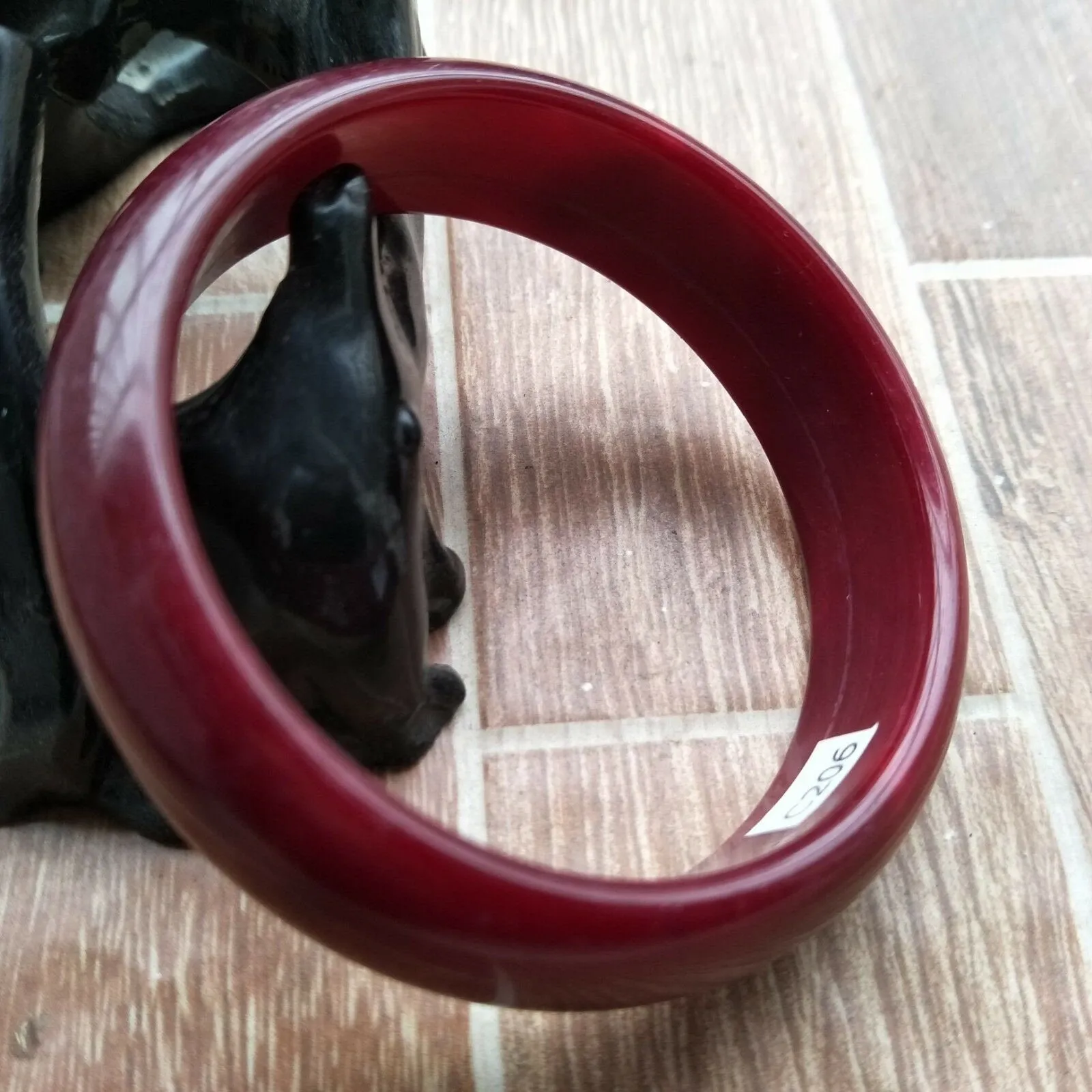 10% OFF- 58/59/60mm Certified Natural Red Jadeite Emerald A*Jade HandCarved Bangle C206