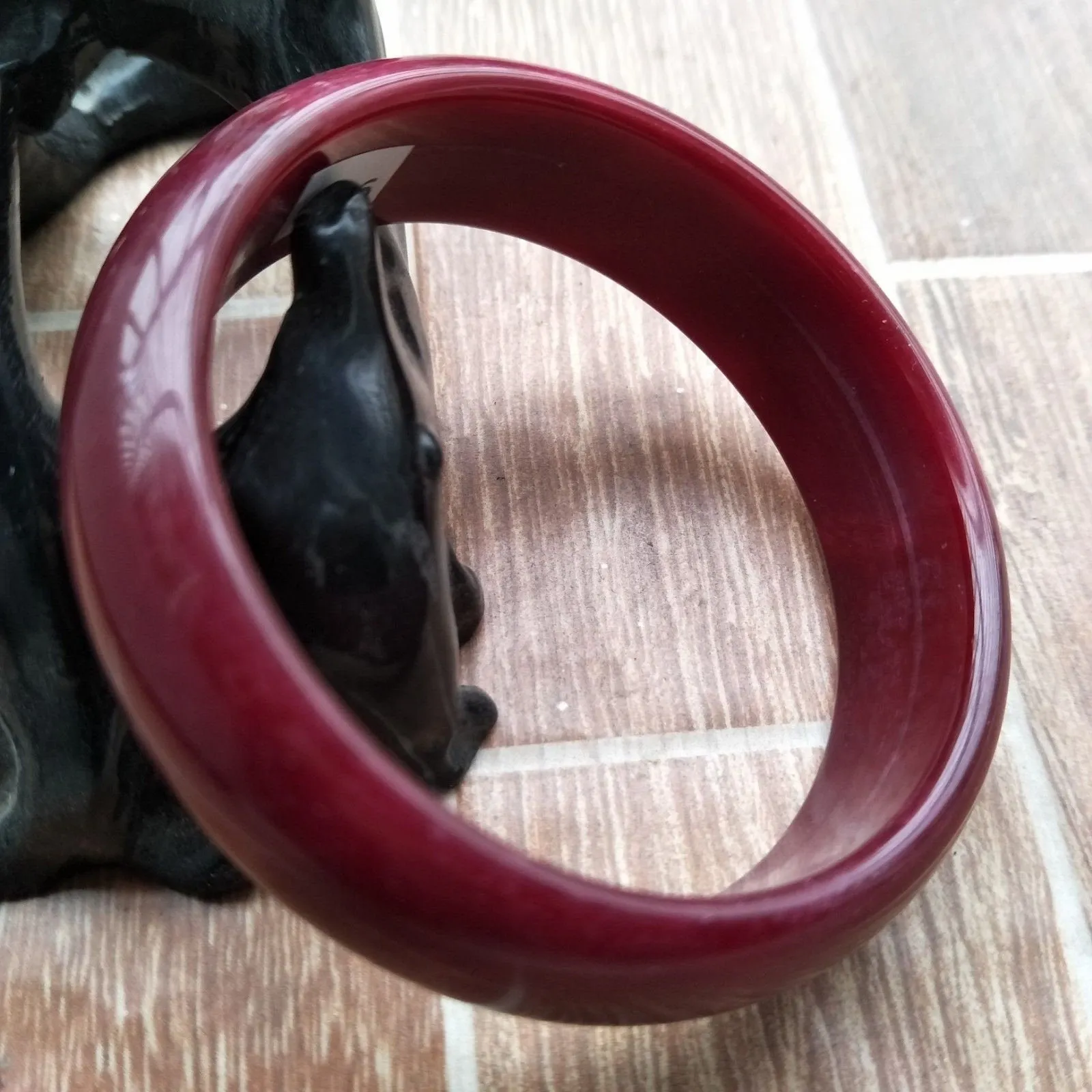 10% OFF- 58/59/60mm Certified Natural Red Jadeite Emerald A*Jade HandCarved Bangle C206