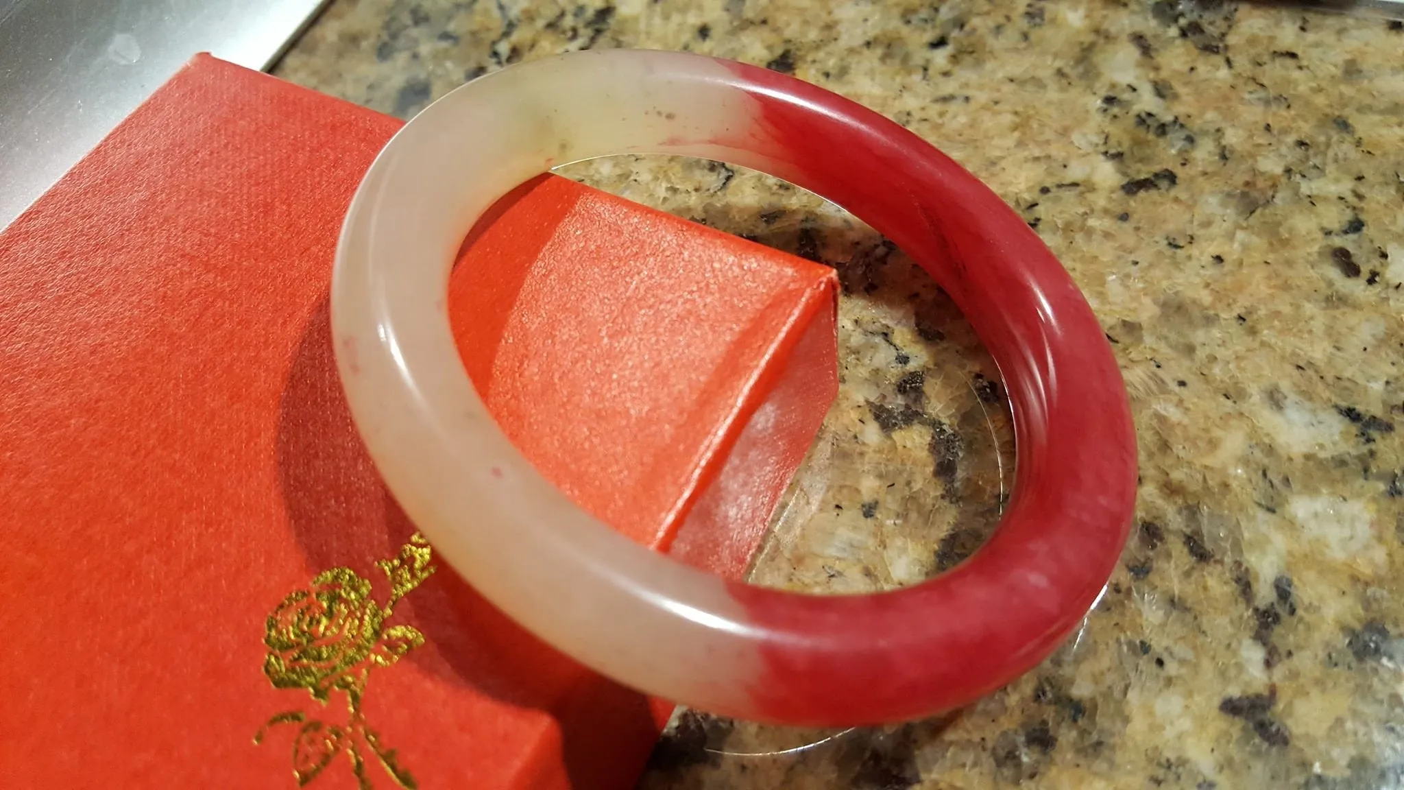 10% OFF- 58/59/60mm Certified Natural Red Xiu Emerald A*Jade HandCarved Bangle U137