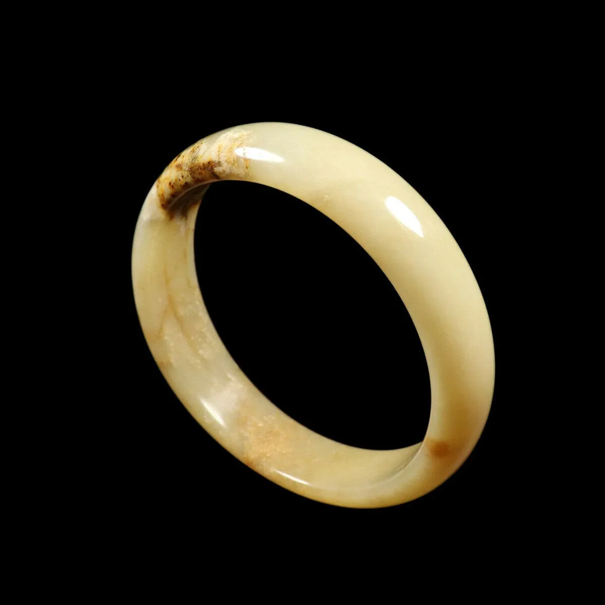 10% OFF- 58/59/60mm Certified Natural Yellow Brown Jadeite Emerald A*Jade HandCarved Bangle VV2702