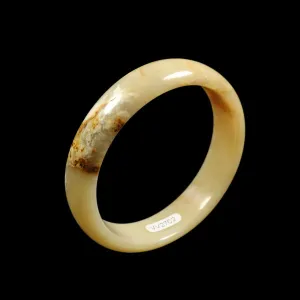 10% OFF- 58/59/60mm Certified Natural Yellow Brown Jadeite Emerald A*Jade HandCarved Bangle VV2702