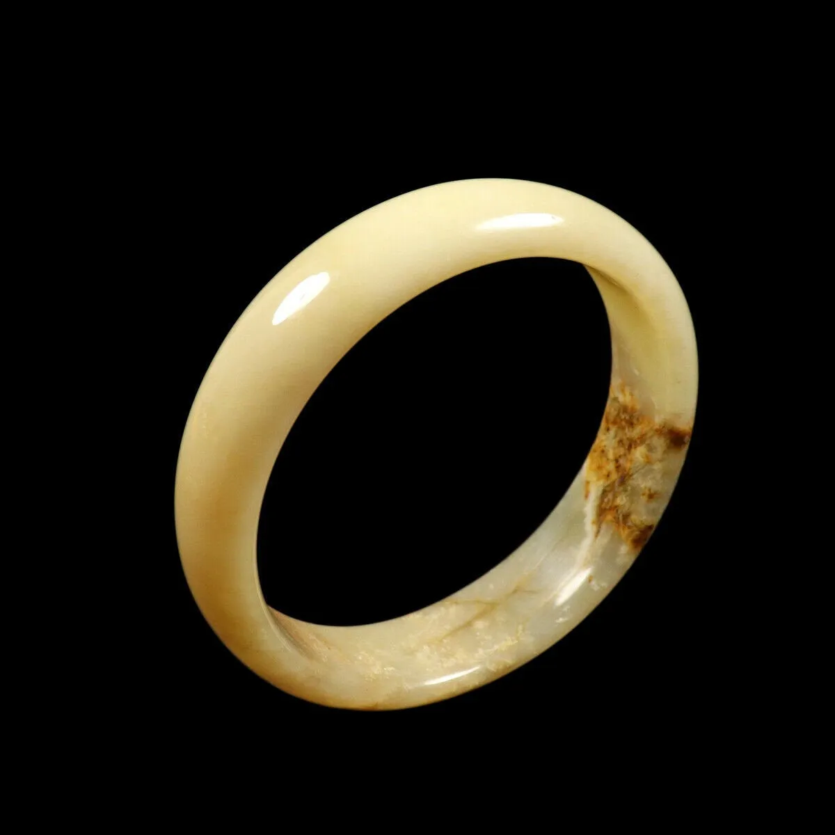 10% OFF- 58/59/60mm Certified Natural Yellow Brown Jadeite Emerald A*Jade HandCarved Bangle VV2702