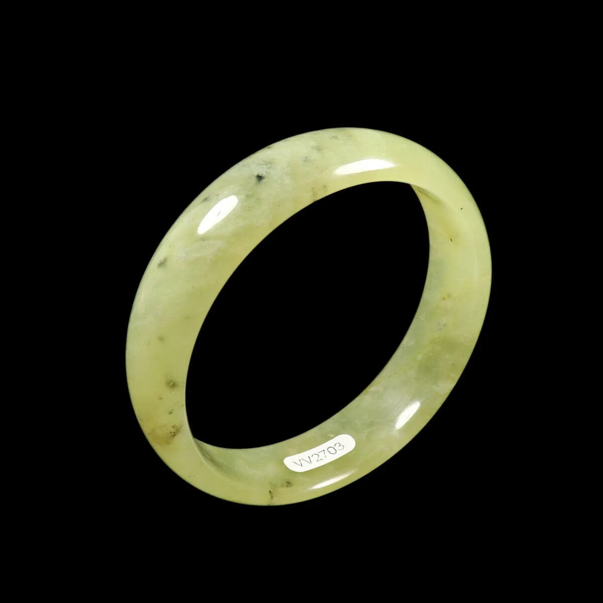 10% OFF- 58/59/60mm Certified Natural Yellow Jadeite Emerald A*Jade HandCarved Bangle VV2703