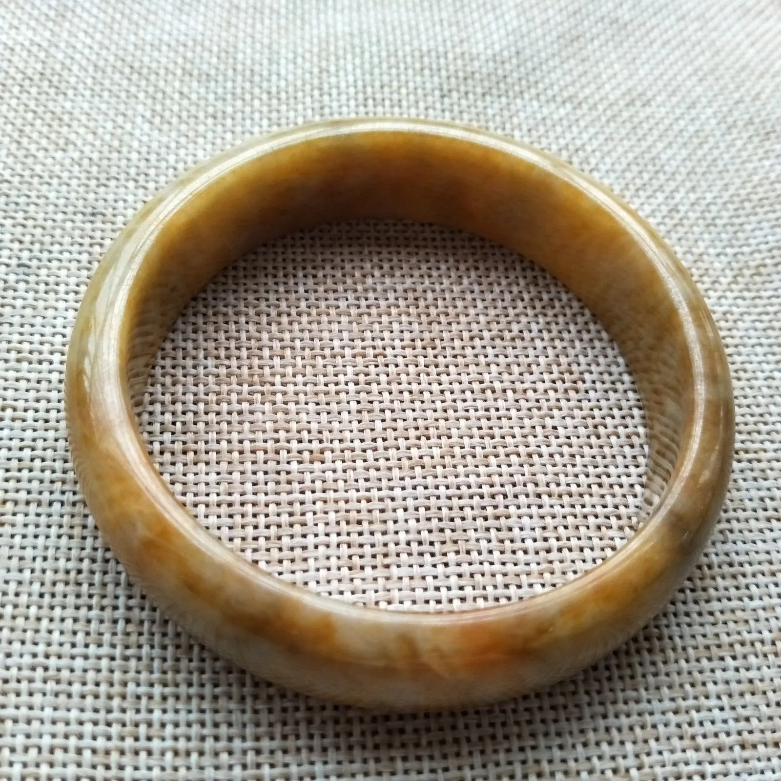 10% OFF- 58/59/60mm Certified Natural Yellow Red Jadeite Emerald A*Jade HandCarved Bangle W563