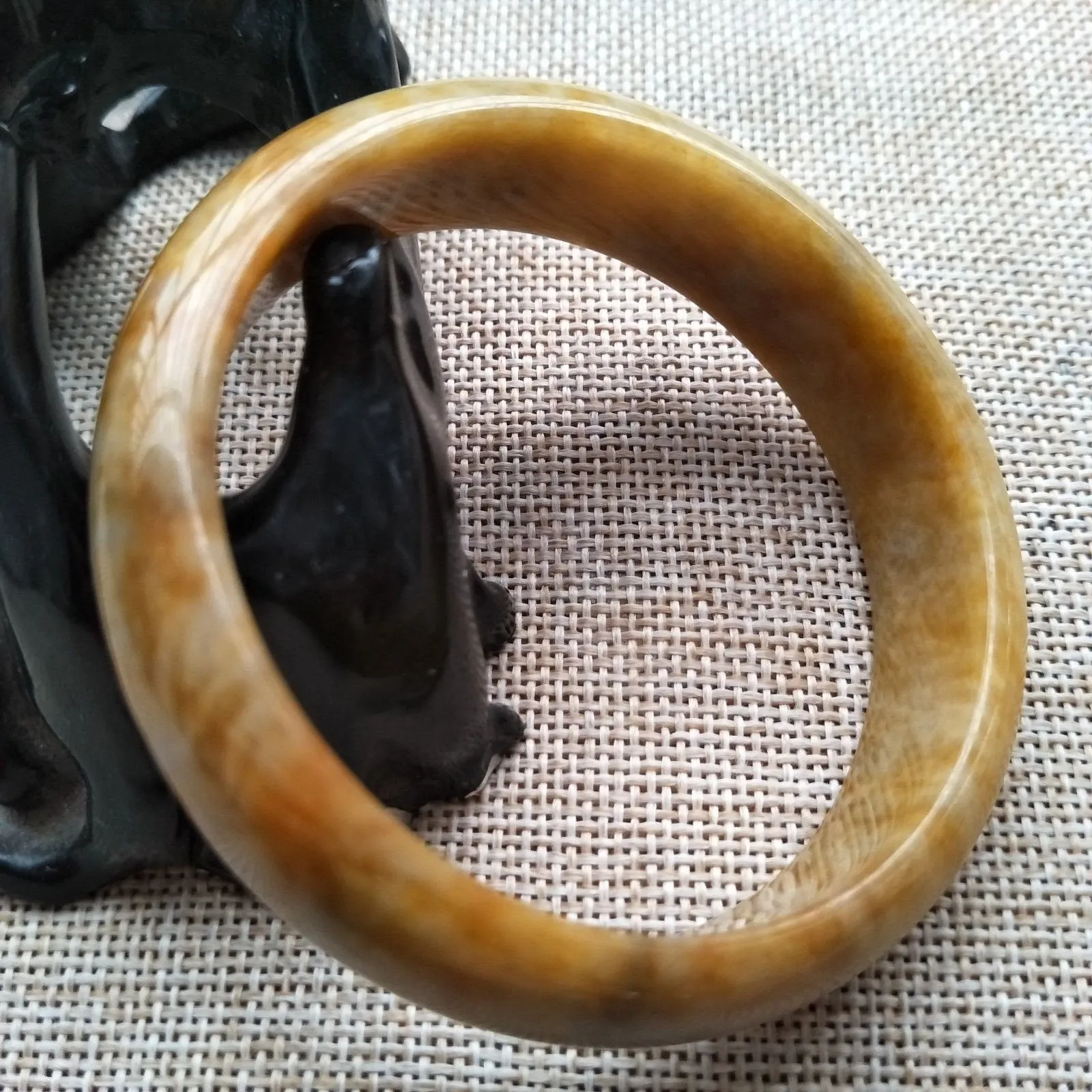 10% OFF- 58/59/60mm Certified Natural Yellow Red Jadeite Emerald A*Jade HandCarved Bangle W563