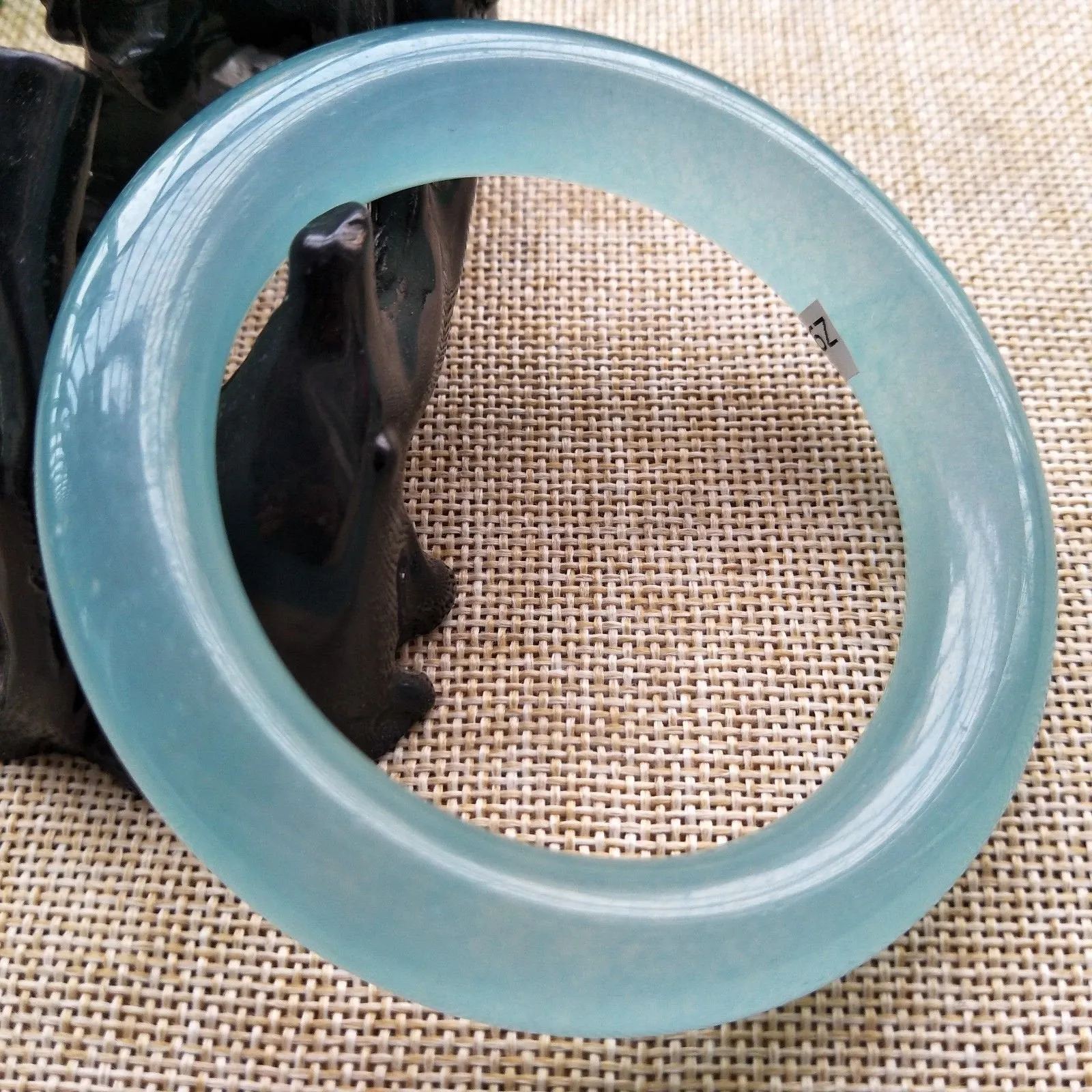10% OFF- 59/60/61 mm Certified Natural Jadeite Emerald A*Jade Handcarved Bangle Z937