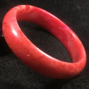 10% OFF- 59/60/61 mm Certified Natural Red Jadeite Emerald A*Jade HandCarved Bangle A049