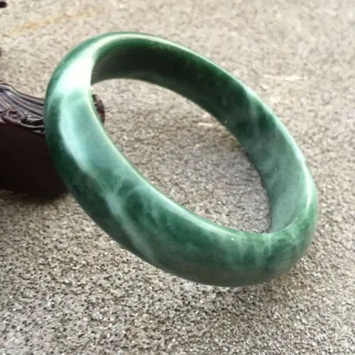 10% OFF- 59/60/61mm Certified Natural Jadeite Emerald A*Jade Handcarved Bangle GX0250 with Gift Box