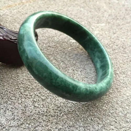 10% OFF- 59/60/61mm Certified Natural Jadeite Emerald A*Jade Handcarved Bangle GX0252 with Gift Box
