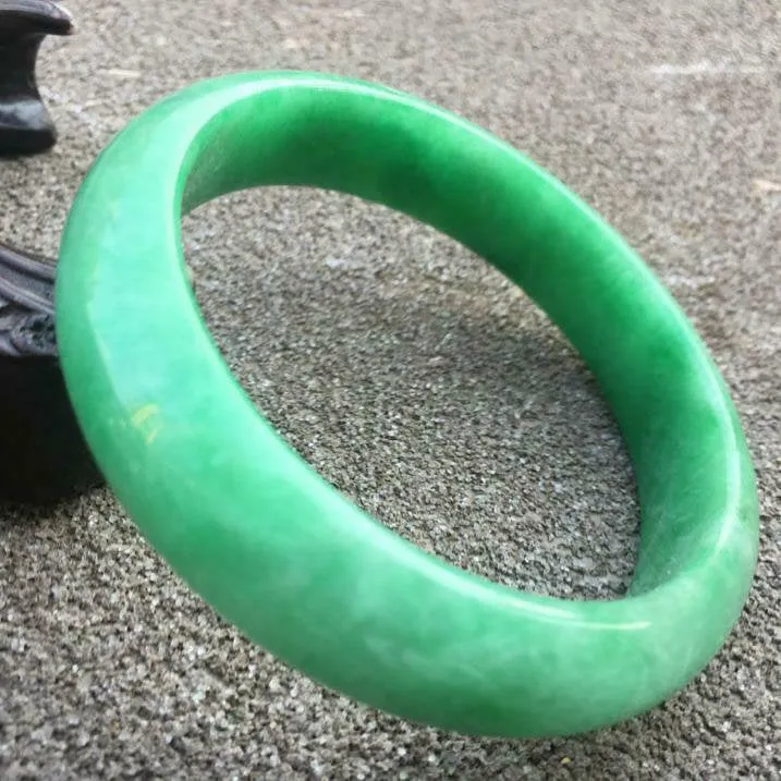 10% OFF- 59/60/61mm Certified Natural Jadeite Emerald A*Jade HandCarved Bracelet Bangle GX3020 with Gift Box