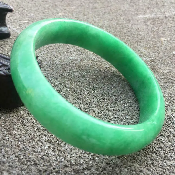 10% OFF- 59/60/61mm Certified Natural Jadeite Emerald A*Jade HandCarved Bracelet Bangle GX3020 with Gift Box