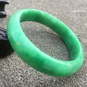 10% OFF- 59/60/61mm Certified Natural Jadeite Emerald A*Jade HandCarved Bracelet Bangle GX3020 with Gift Box