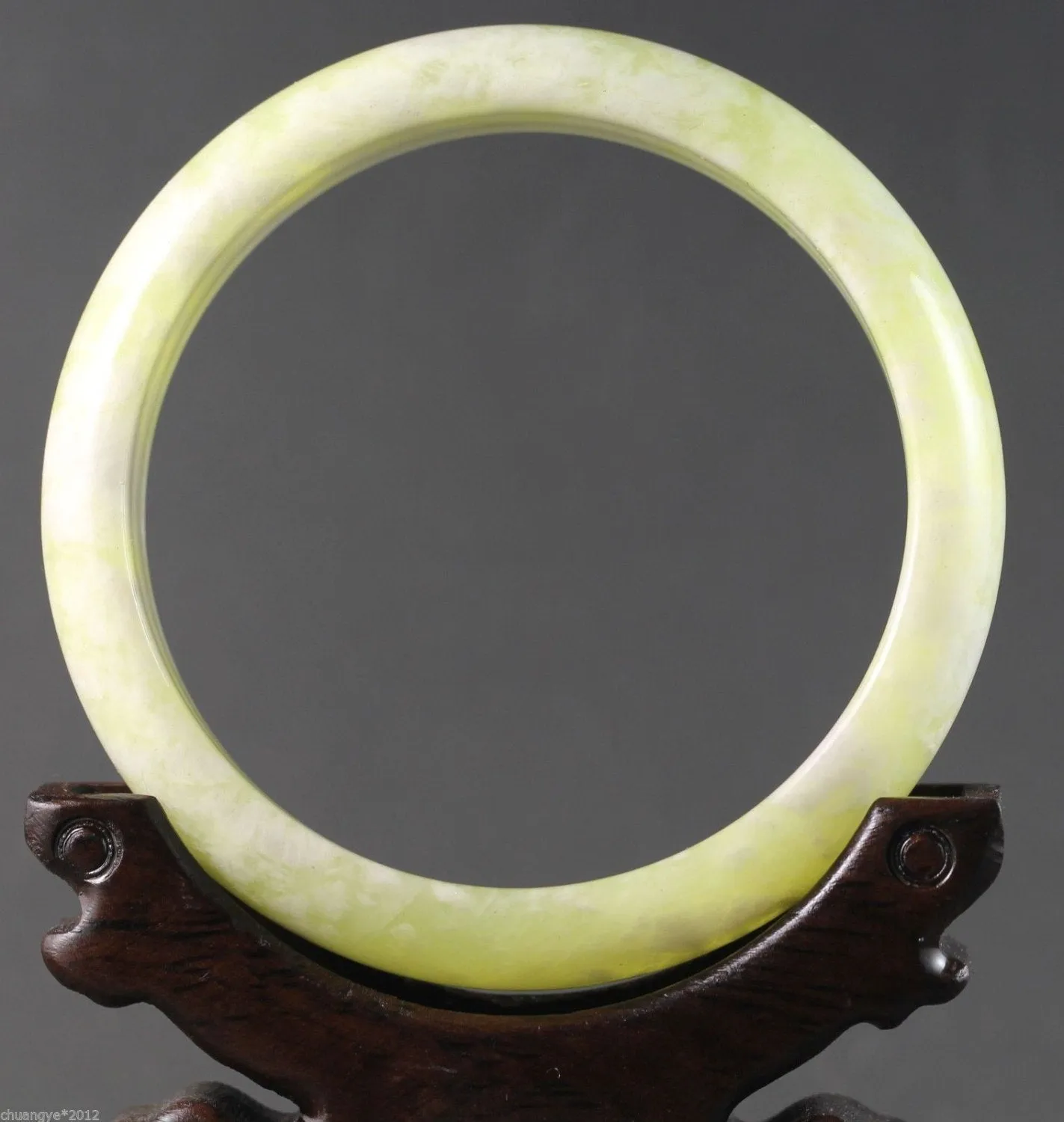 10% OFF- 60 mm Certified Natural Jadeite Emerald Jade Bracelet Bangle《Grade A》