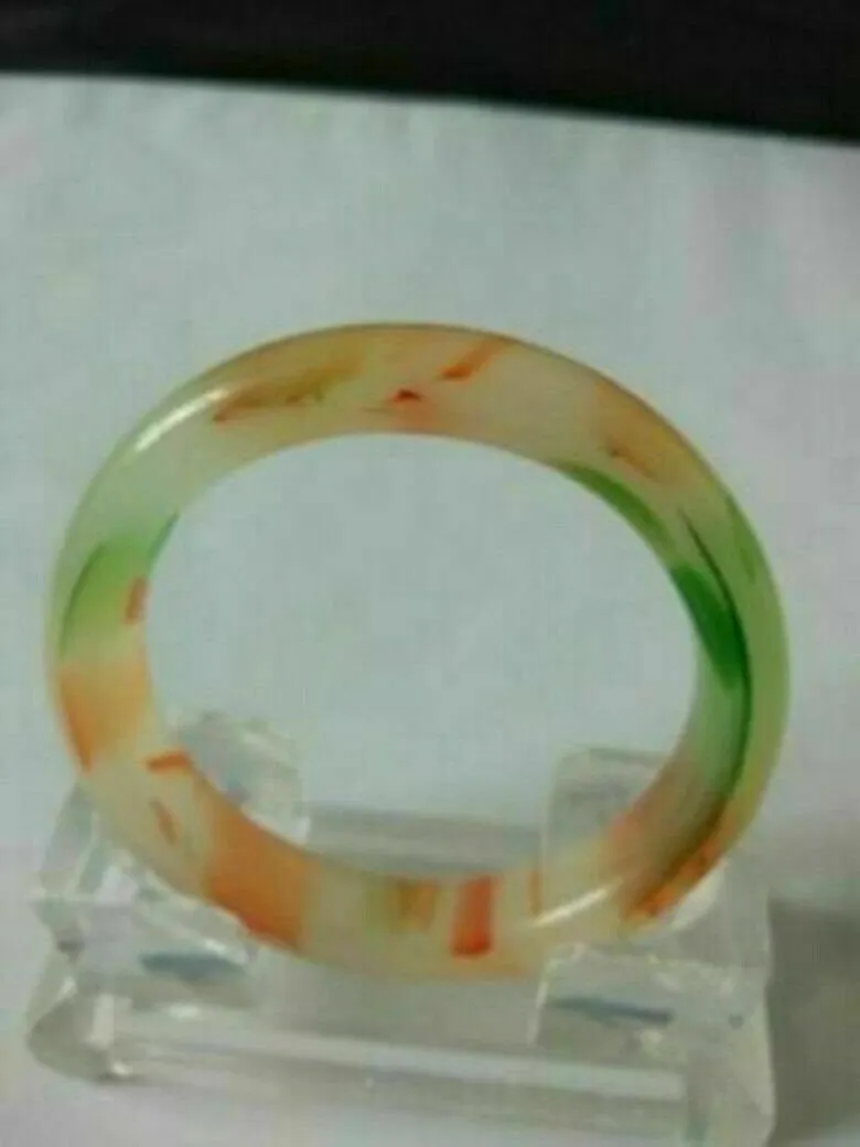 10% OFF- 60/61/62 mm Certified Natural 3 Color Emerald A Jade Bracelet Bangle A2019