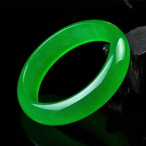 10% OFF- 60/61/62 mm Certified Natural Icy Jadeite Emerald A Jade HandCarved Bracelet Bangle A2018